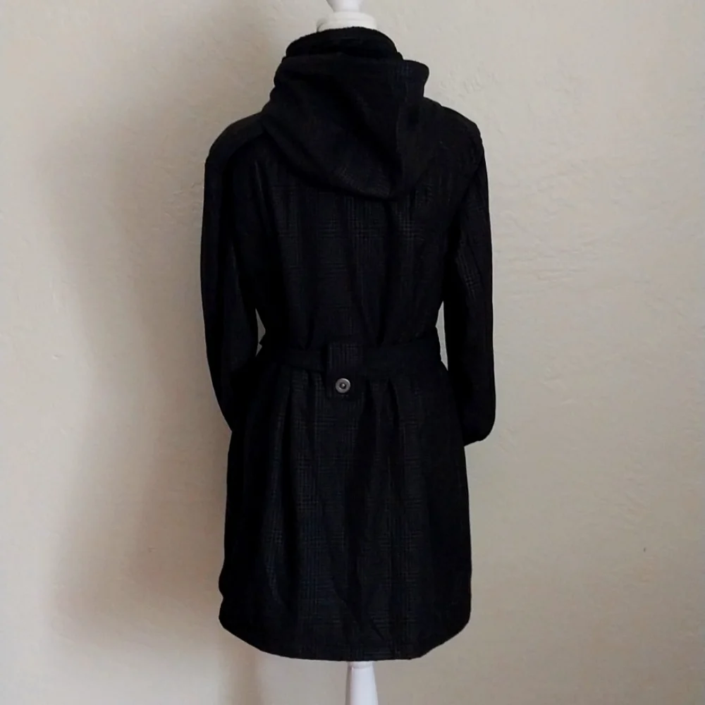Free Country Black Trench Coat Size L - Picture 5 of 7
